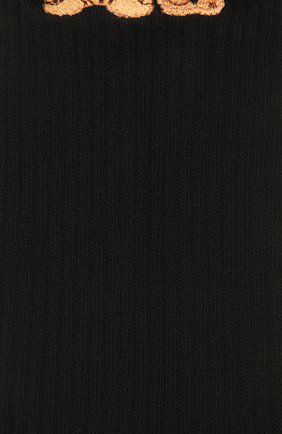 Мужские хлопковые носки PALM ANGELS черного цвета, арт. PMRA001F21FAB0011060 | Фото 2 (Материал внешний: Хлопок; Кросс-КТ: бельё)
