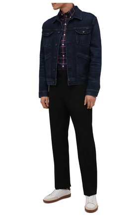 Мужская хлопковая рубашка POLO RALPH LAUREN темно-синего цвета по цене 12950 руб., арт. 710849537/4927 | Фото 2 Мужская хлопковая рубашка POLO RALPH LAUREN темно-синего цвета, арт. 710849537/4927 | Фото 2 (Материал внешний: Хлопок; Длина (для топов): Стандартные; Рукава: Длинные; Случай: Повседневный; Принт: Клетка; Манжеты: На пуговицах; Воротник: Button down; Стили: Кэжуэл)