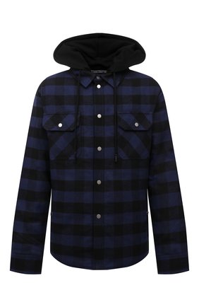 Мужская хлопковая куртка OFF-WHITE темно-синего цвета по цене 111500 руб., арт. 0MEA236F21FAB001 | Фото 1 Мужская хлопковая куртка OFF-WHITE темно-синего цвета, арт. 0MEA236F21FAB001 | Фото 1 (Материал подклада: Синтетический материал; Длина (верхняя одежда): Короткие; Рукава: Длинные; Материал внешний: Хлопок, Синтетический материал; Кросс-КТ: Куртка, Ветровка; Стили: Гранж)