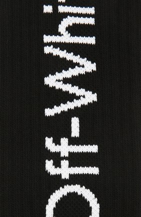 Мужские хлопковые носки OFF-WHITE черного цвета по цене 5875 руб., арт. 0MRA001F21KNI003 | Фото 2 Мужские хлопковые носки OFF-WHITE черного цвета, арт. 0MRA001F21KNI003 | Фото 2 (Материал внешний: Хлопок; Кросс-КТ: бельё)