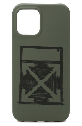 Чехол для iphone 12 pro max OFF-WHITE хаки цвета по цене 6810 руб., арт. 0MPA027F21PLA002 | Фото 1 Чехол для iphone 12 pro max OFF-WHITE хаки цвета, арт. 0MPA027F21PLA002 | Фото 1