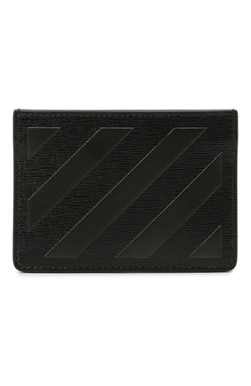 Мужской кожаный футляр для кредитных карт OFF-WHITE черного цвета, арт. 0MND017F21LEA002 | Фото 1 (Материал: Натуральная кожа)
