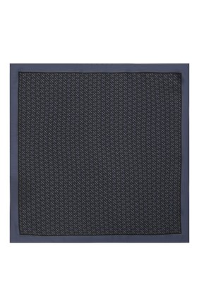 Мужской шелковый платок ERMENEGILDO ZEGNA темно-синего цвета, арт. Z2J16A/39A | Фото 3 (Материал: Текстиль, Шелк)