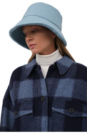 Женская панама LORO PIANA голубого цвета по цене 72100 руб., арт. FAL7822 | Фото 2 Женская панама LORO PIANA голубого цвета, арт. FAL7822 | Фото 2 (Материал: Текстиль, Синтетический материал)