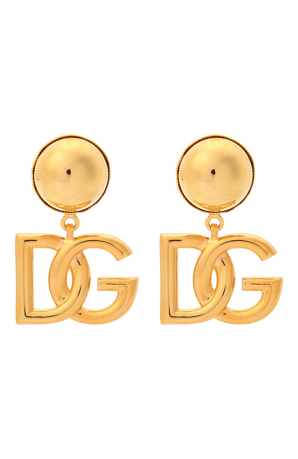 Женская золотая серьги-клипсы DOLCE & GABBANA купить в интернет-магазине ЦУМ, арт. WEN6P6/W1111