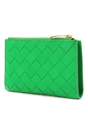 Женские кожаное портмоне BOTTEGA VENETA зеленого цвета по цене 48600 руб., арт. 667468/VCPP2 | Фото 2 Женские кожаное портмоне BOTTEGA VENETA зеленого цвета, арт. 667468/VCPP2 | Фото 2 (Кросс-КТ: другое)