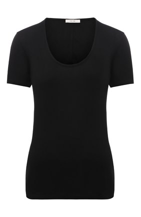 Женская футболка THE ROW черного цвета по цене 43650 руб., арт. W585K395 | Фото 1