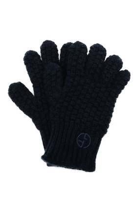 Женские кашемировые перчатки GIORGIO ARMANI темно-синего цвета по цене 25100 руб., арт. 794226/1A211 | Фото 1 Женские кашемировые перчатки GIORGIO ARMANI темно-синего цвета, арт. 794226/1A211 | Фото 1 (Материал: Шерсть, Кашемир, Текстиль)