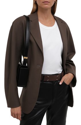 Женский кожаный ремень MAISON MARGIELA коричневого цвета по цене 21250 руб., арт. S56TP0182/PR404 | Фото 2 Женский кожаный ремень MAISON MARGIELA коричневого цвета, арт. S56TP0182/PR404 | Фото 2