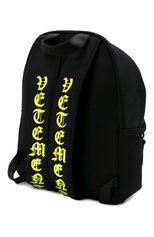 Женский рюкзак VETEMENTS черного цвета, арт. UA52BA620Y 1302/W | Фото 3 (Размер: medium; Материал: Текстиль)