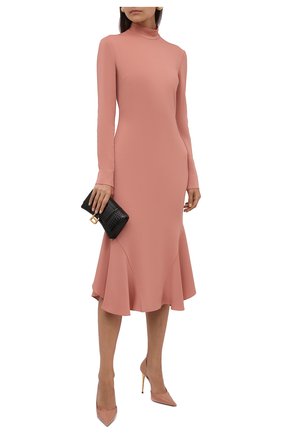 Женское платье из вискозы TOM FORD кораллового цвета по цене 169500 руб., арт. AB3016-FAX804 | Фото 2 Женское платье из вискозы TOM FORD кораллового цвета, арт. AB3016-FAX804 | Фото 2