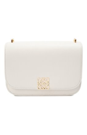 Женская сумка goya small LOEWE белого цвета по цене 217500 руб., арт. A896N09X01 | Фото 1 Женская сумка goya small LOEWE белого цвета, арт. A896N09X01 | Фото 1 (Материал: Натуральная кожа; Сумки-технические: Сумки через плечо; Ремень/цепочка: На ремешке; Размер: small)