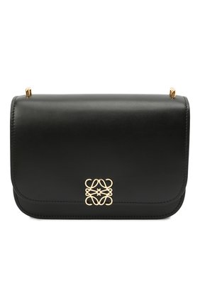 Женская сумка goya small LOEWE черного цвета по цене 217500 руб., арт. A896N09X01 | Фото 1 Женская сумка goya small LOEWE черного цвета, арт. A896N09X01 | Фото 1 (Материал: Натуральная кожа; Сумки-технические: Сумки через плечо; Ремень/цепочка: На ремешке; Размер: small)