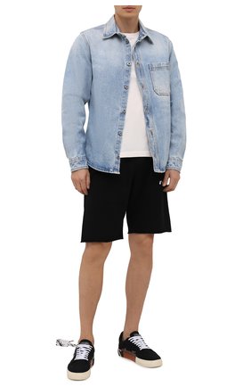 Мужская джинсовая рубашка OFF-WHITE голубого цвета по цене 53900 руб., арт. 0MYD027F21DEN003 | Фото 2 Мужская джинсовая рубашка OFF-WHITE голубого цвета, арт. 0MYD027F21DEN003 | Фото 2