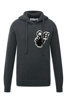 Мужской худи OFF-WHITE хаки цвета по цене 63900 руб., арт. 0MHA128F21KNI001 | Фото 1 Мужской худи OFF-WHITE хаки цвета, арт. 0MHA128F21KNI001 | Фото 1 (Материал внешний: Синтетический материал, Шерсть; Длина (для топов): Стандартные; Рукава: Длинные; Мужское Кросс-КТ: Худи-одежда; Принт: С принтом; Стили: Гранж)