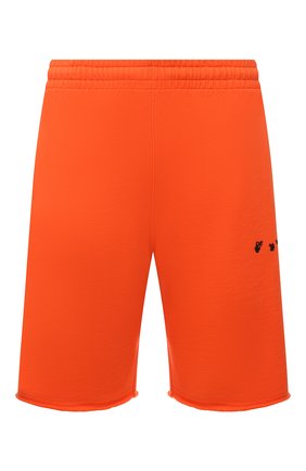 Мужские хлопковые шорты OFF-WHITE оранжевого цвета по цене 34150 руб., арт. 0MCI006F21FLE002 | Фото 1 Мужские хлопковые шорты OFF-WHITE оранжевого цвета, арт. 0MCI006F21FLE002 | Фото 1 (Материал внешний: Хлопок; Кросс-КТ: Трикотаж; Стили: Спорт-шик; Принт: Без принта; Длина Шорты М: До колена)
