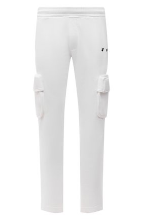 Мужские хлопковые брюки-карго OFF-WHITE белого цвета по цене 64150 руб., арт. 0MCH036F21FLE001 | Фото 1 Мужские хлопковые брюки-карго OFF-WHITE белого цвета, арт. 0MCH036F21FLE001 | Фото 1