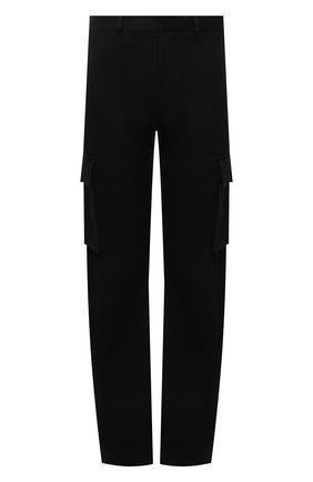 Мужские хлопковые брюки-карго OFF-WHITE черного цвета по цене 76900 руб., арт. 0MCF029F21FAB001 | Фото 1