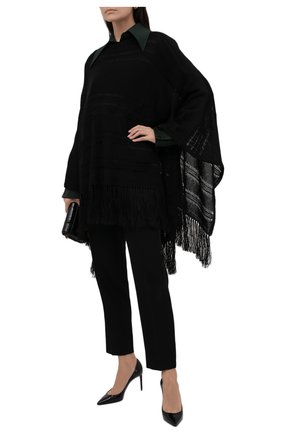 Женская пончо из льна и вискозы RALPH LAUREN черного цвета по цене 229000 руб., арт. 290845687 | Фото 2 Женская пончо из льна и вискозы RALPH LAUREN черного цвета, арт. 290845687 | Фото 2 (Материал внешний: Вискоза, Лен; Длина (верхняя одежда): До середины бедра; Стили: Гламурный; Кросс-КТ: Трикотаж)