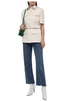 Женский жакет из кожи питона RALPH LAUREN кремвого цвета по цене 799500 руб., арт. 290849865/PBIV | Фото 2 Женский жакет из кожи питона RALPH LAUREN кремвого цвета, арт. 290849865/PBIV | Фото 2 (Длина (для топов): Стандартные; Рукава: Короткие; Материал внешний: Экзотическая кожа; Стили: Гламурный; Женское Кросс-КТ: Жакет-одежда; 1-2-бортные: Однобортные; Случай: Повседневный)