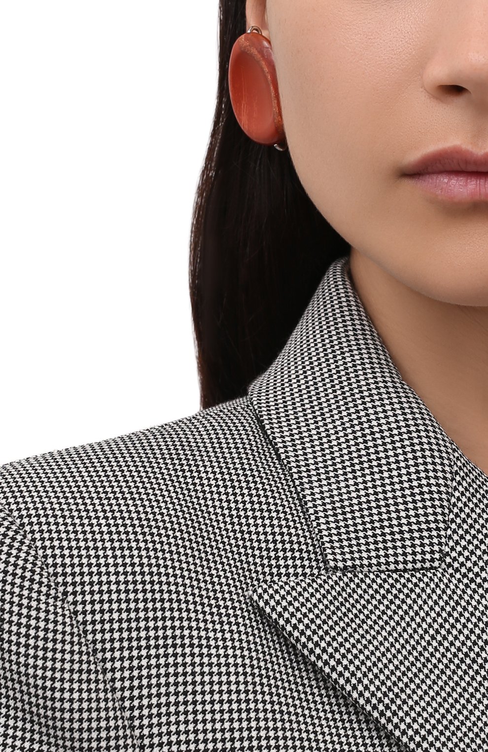 Женские клипсы JIL SANDER коричневого цвета по цене 33600 руб., арт. JSPT837205/WTS79016 | Фото 2 Женские клипсы JIL SANDER коричневого цвета, арт. JSPT837205/WTS79016 | Фото 2 (Женское Кросс-КТ: Клипсы-серьги; Материал: Металл)