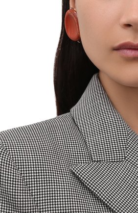 Женские клипсы JIL SANDER коричневого цвета по цене 33600 руб., арт. JSPT837205/WTS79016 | Фото 2 Женские клипсы JIL SANDER коричневого цвета, арт. JSPT837205/WTS79016 | Фото 2 (Женское Кросс-КТ: Клипсы-серьги; Материал: Металл)