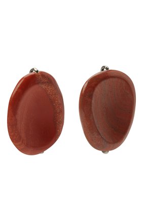 Женские клипсы JIL SANDER коричневого цвета по цене 33600 руб., арт. JSPT837205/WTS79016 | Фото 3 Женские клипсы JIL SANDER коричневого цвета, арт. JSPT837205/WTS79016 | Фото 3 (Женское Кросс-КТ: Клипсы-серьги; Материал: Металл)