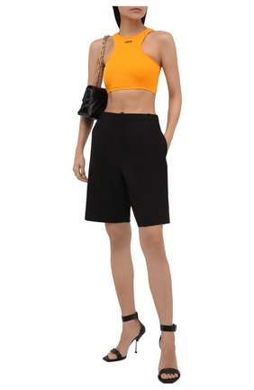 Женский бра-топ OFF-WHITE оранжевого цвета по цене 27950 руб., арт. 0WAD086F21JER002 | Фото 2 Женский бра-топ OFF-WHITE оранжевого цвета, арт. 0WAD086F21JER002 | Фото 2 (Материал внешний: Синтетический материал; Длина (для топов): Укороченные; Стили: Спорт-шик)
