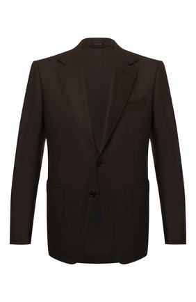 Мужской пиджак из шерсти и кашемира TOM FORD коричневого цвета по цене 322500 руб., арт. 228R02/10SP40 | Фото 1 Мужской пиджак из шерсти и кашемира TOM FORD коричневого цвета, арт. 228R02/10SP40 | Фото 1 (Материал подклада: Хлопок, Купро; Материал внешний: Шерсть; Случай: Коктейльный; Пиджаки М: Приталенный; 1-2-бортные: Однобортные; Рукава: Длинные; Длина (для топов): Стандартные)