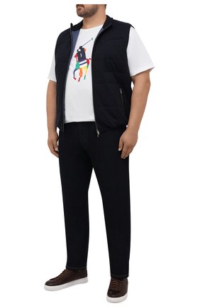 Мужская хлопковая футболка POLO RALPH LAUREN белого цвета по цене 7520 руб., арт. 711843377/PRL BS | Фото 2 Мужская хлопковая футболка POLO RALPH LAUREN белого цвета, арт. 711843377/PRL BS | Фото 2 (Материал внешний: Хлопок; Длина (для топов): Удлиненные; Принт: С принтом; Рукава: Короткие; Стили: Кэжуэл; Big sizes: Big Sizes)