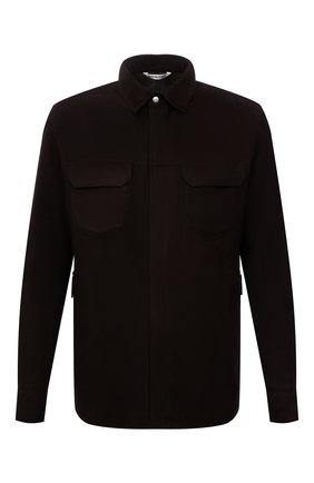 Мужская замшевая куртка с меховой подкладкой ANDREA CAMPAGNA темно-коричневого цвета, арт. 00900H5MA8900 | Фото 1 (Длина (верхняя одежда): Короткие; Рукава: Длинные; Кросс-КТ: Куртка; Мужское Кросс-КТ: утепленные куртки; Стили: Кэжуэл; Материал внешний: Натуральная кожа)