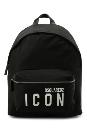 Мужской текстильный рюкзак DSQUARED2 черного цвета, арт. BPM0052 11703199 | Фото 1 (Ремень/цепочка: На ремешке; Материал: Текстиль; Размер: large; Стили: Кэжуэл)