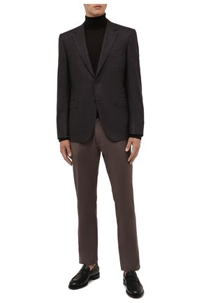 Мужские шерстяные брюки ERMENEGILDO ZEGNA светло-коричневого цвета по цене 39950 руб., арт. UVP03/GAN | Фото 2 Мужские шерстяные брюки ERMENEGILDO ZEGNA светло-коричневого цвета, арт. UVP03/GAN | Фото 2