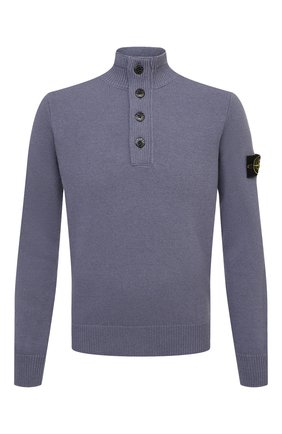Мужской шерстяной свитер STONE ISLAND синего цвета по цене 27750 руб., арт. 7515540A3 | Фото 1 Мужской шерстяной свитер STONE ISLAND синего цвета, арт. 7515540A3 | Фото 1 (Материал внешний: Шерсть; Мужское Кросс-КТ: Свитер-одежда; Рукава: Длинные; Длина (для топов): Стандартные; Принт: Без принта; Стили: Кэжуэл)