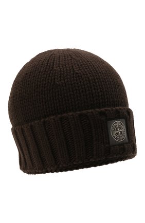 Мужская шерстяная шапка STONE ISLAND темно-коричневого цвета по цене 11950 руб., арт. 7515N17D6 | Фото 1 Мужская шерстяная шапка STONE ISLAND темно-коричневого цвета, арт. 7515N17D6 | Фото 1 (Материал: Шерсть; Кросс-КТ: Трикотаж)