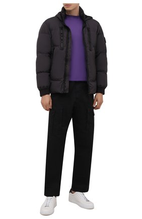 Мужская хлопковая футболка STONE ISLAND SHADOW PROJECT фиолетового цвета по цене 17050 руб., арт. 751920105 | Фото 2 Мужская хлопковая футболка STONE ISLAND SHADOW PROJECT фиолетового цвета, арт. 751920105 | Фото 2 (Материал внешний: Хлопок; Рукава: Короткие; Длина (для топов): Стандартные; Принт: Без принта; Стили: Гранж)
