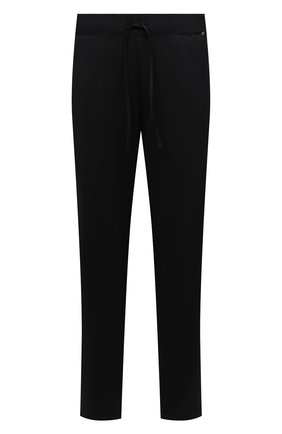 Мужские хлопковые домашние брюки HANRO черного цвета, арт. 075435 | Фото 1 (Материал внешний: Хлопок; Кросс-КТ: домашняя одежда; Длина (брюки, джинсы): Стандартные; Региональные ограничения белый список (Axapta Mercury): RU)