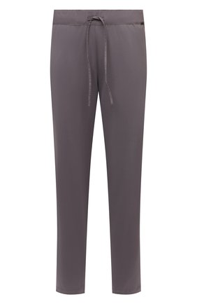 Мужские хлопковые домашние брюки HANRO серого цвета, арт. 075435 | Фото 1 (Материал внешний: Хлопок; Кросс-КТ: домашняя одежда; Длина (брюки, джинсы): Стандартные)
