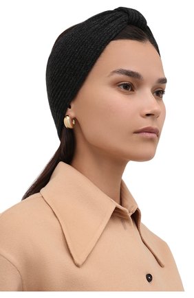Женская кашемировая повязка на голову INVERNI темно-серого цвета, арт. 4934 FM | Фото 2 (Материал: Кашемир, Шерсть, Текстиль; Женское Кросс-КТ: Шапка-тюрбан)