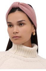 Женская кашемировая повязка на голову INVERNI розового цвета, арт. 4934 FM | Фото 2 (Материал: Текстиль, Кашемир, Шерсть; Женское Кросс-КТ: Шапка-тюрбан)