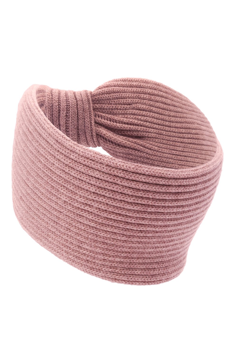 Женская кашемировая повязка на голову INVERNI розового цвета, арт. 4934 FM | Фото 3 (Материал: Текстиль, Кашемир, Шерсть; Женское Кросс-КТ: Шапка-тюрбан)