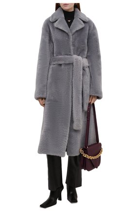 Женская шуба из овчины JIL SANDER серого цвета по цене 865000 руб., арт. JSPT651070-WTL08010 | Фото 2 Женская шуба из овчины JIL SANDER серого цвета, арт. JSPT651070-WTL08010 | Фото 2 (Материал внешний: Натуральный мех; Рукава: Длинные; Длина (верхняя одежда): Длинные; Стили: Кэжуэл)