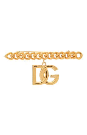 Женская брошь DOLCE & GABBANA золотого цвета по цене 28200 руб., арт. WPN6P4/W1111 | Фото 1 Женская брошь DOLCE & GABBANA золотого цвета, арт. WPN6P4/W1111 | Фото 1 (Материал: Металл)