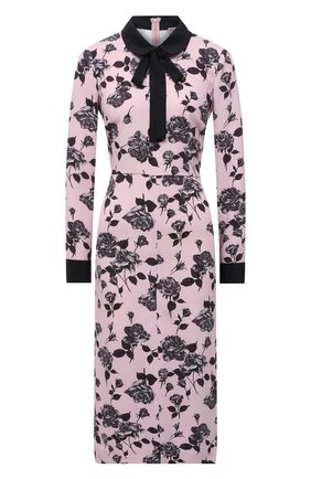 Женское платье REDVALENTINO светло-розового цвета по цене 64150 руб., арт. WR0VABV5/692 | Фото 1 Женское платье REDVALENTINO светло-розового цвета, арт. WR0VABV5/692 | Фото 1 (Материал внешний: Синтетический материал; Рукава: Длинные; Длина Ж (юбки, платья, шорты): Миди; Женское Кросс-КТ: Платье-одежда; Случай: Повседневный; Стили: Романтичный)