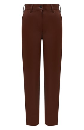 Женские брюки из экокожи LVIR коричневого цвета по цене 35950 руб., арт. LV21F-PT17 | Фото 1