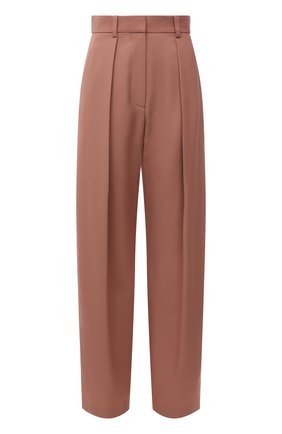 Женские брюки VICTORIA BECKHAM бежевого цвета по цене 72100 руб., арт. 1521WTR002857D | Фото 1 Женские брюки VICTORIA BECKHAM бежевого цвета, арт. 1521WTR002857D | Фото 1 (Материал внешний: Шерсть, Синтетический материал; Длина (брюки, джинсы): Стандартные; Женское Кросс-КТ: Брюки-одежда; Силуэт Ж (брюки и джинсы): Прямые; Стили: Кэжуэл)