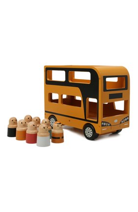 Детского игрушечный двухэтажный автобус KID`S CONCEPT оранжевого цвета, арт. 1000515 | Фото 1