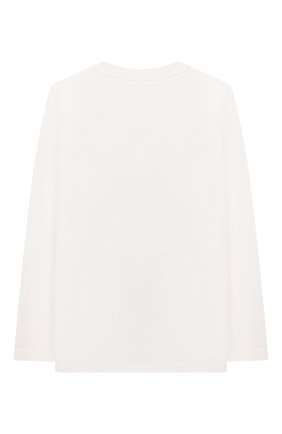 Детская хлопковый лонгслив STELLA MCCARTNEY белого цвета по цене 3830 руб., арт. 603421/SRJ79 | Фото 2 Детская хлопковый лонгслив STELLA MCCARTNEY белого цвета, арт. 603421/SRJ79 | Фото 2 (Рукава: Длинные; Материал внешний: Хлопок; Мальчики Кросс-КТ: Лонгслив-одежда; Ростовка одежда: 9 лет | 134 см, 12 лет | 152 см, 13 - 15 лет | 158 см, 18 мес | 86 см, 2 года | 92 см, 3 года | 98 см, 4 года | 104 см, 5 лет | 110 см, 7 лет | 122 см)