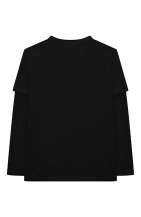 Детская хлопковый лонгслив STELLA MCCARTNEY черного цвета по цене 4695 руб., арт. 603262/SRJ11 | Фото 2 Детская хлопковый лонгслив STELLA MCCARTNEY черного цвета, арт. 603262/SRJ11 | Фото 2