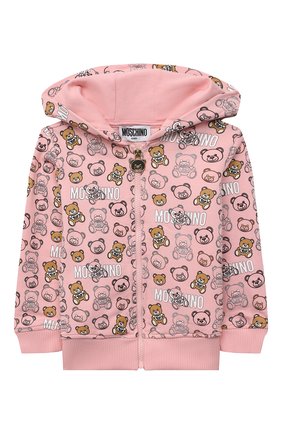 Детский комплект из толстовки и брюк MOSCHINO розового цвета по цене 17150 руб., арт. MUK037/LDB72 | Фото 2 Детский комплект из толстовки и брюк MOSCHINO розового цвета, арт. MUK037/LDB72 | Фото 2 (Материал внешний: Хлопок; Рукава: Длинные; Ростовка одежда: 12 мес | 80 см, 18 мес | 86 см, 24 мес | 92 см, 3 мес | 62 см, 36 мес | 98 см, 6 мес | 68 см, 9 мес | 74 см)